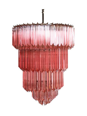 Murano Chandelier – 112 prisms – Pink - Zonesus