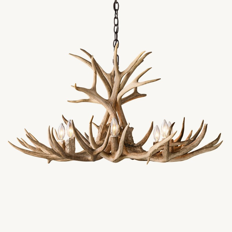 Natural Antler Chandelier 36" - Zonesus