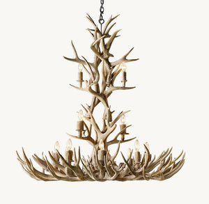 Natural Antler Chandelier 48" - Zonesus