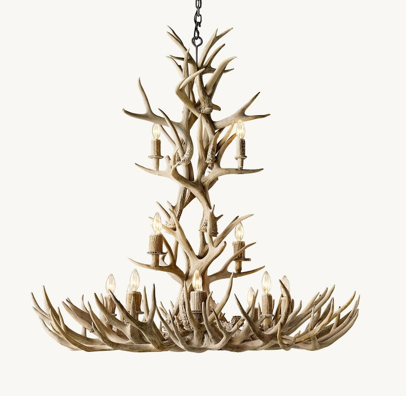 Natural Antler Chandelier 48" - Zonesus
