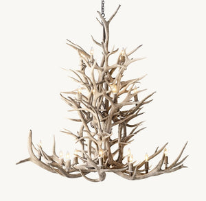 Natural Antler Chandelier 66” - Zonesus