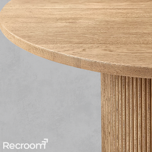 Muelho Round Wood Dining Table - Zonesus