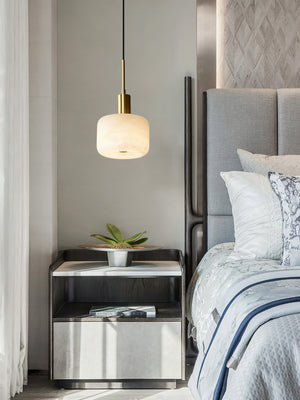Natural Alabaster Small Pendant Light - Zonesus