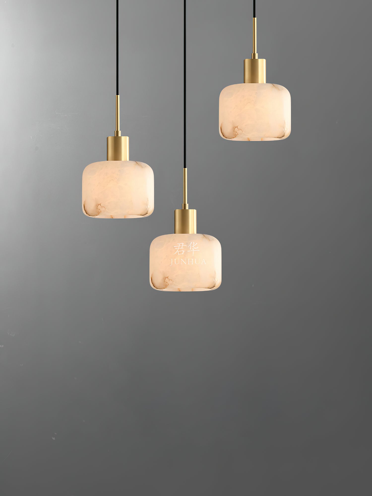 Natural Alabaster Small Pendant Light - Zonesus