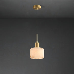 Natural Alabaster Small Pendant Light - Zonesus