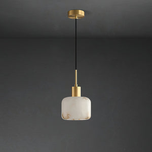 Natural Alabaster Small Pendant Light - Zonesus