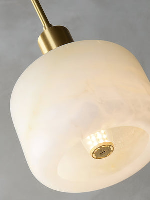 Natural Alabaster Small Pendant Light - Zonesus