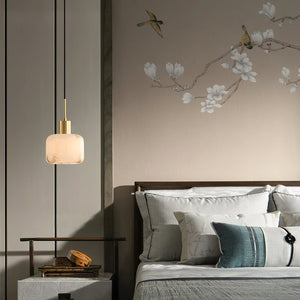 Natural Alabaster Small Pendant Light - Zonesus