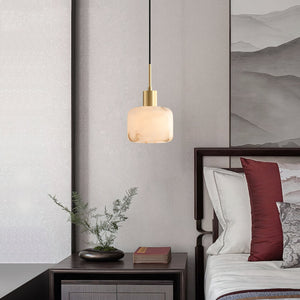 Natural Alabaster Small Pendant Light - Zonesus