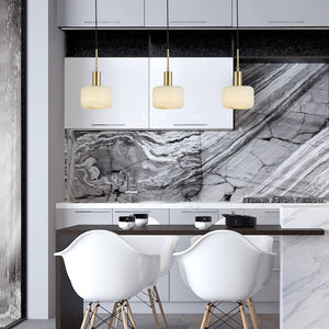 Natural Alabaster Small Pendant Light - Zonesus