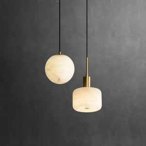 Natural Alabaster Small Pendant Light - Zonesus