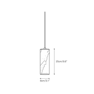 Nula Vertical Alabaster Pendant Light - Zonesus