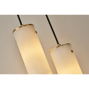 Nula Vertical Alabaster Pendant Light - Zonesus