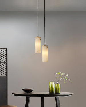 Nula Vertical Alabaster Pendant Light - Zonesus