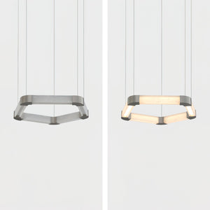 Ola Single Ring Alabaster Chandelier - Zonesus