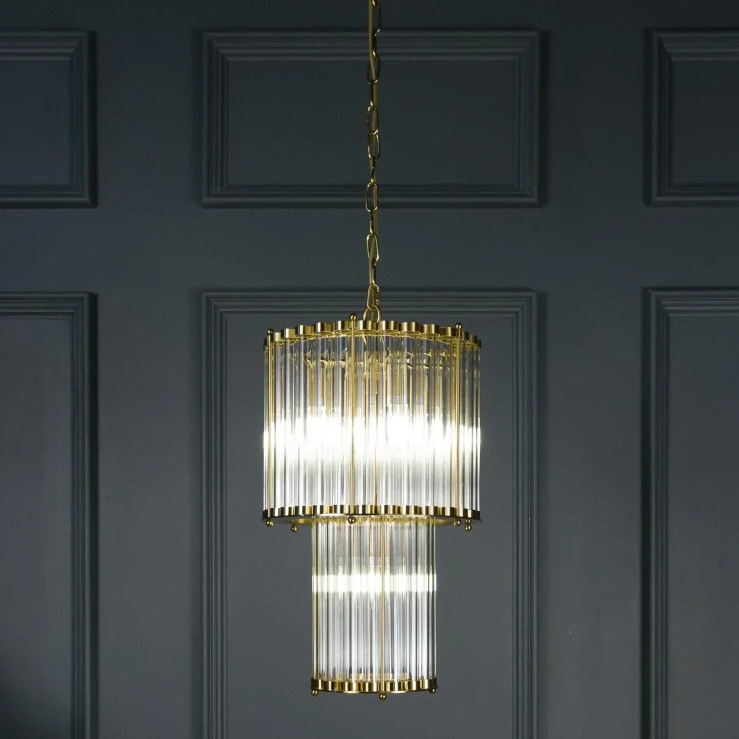 The Double Monza Chandelier – 2 Sizes Available - Zonesus