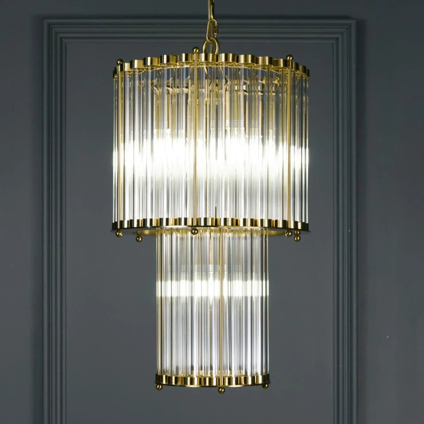 The Double Monza Chandelier – 2 Sizes Available - Zonesus