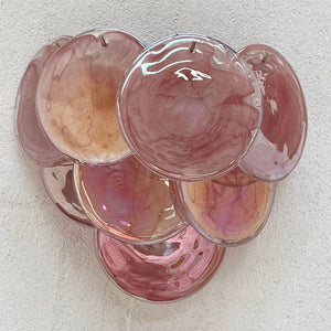 Pink Vintage Murano Glass Wall Lamp - Zonesus