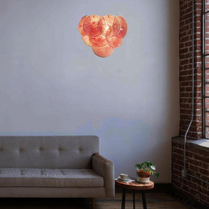 Pink Vintage Murano Glass Wall Lamp - Zonesus