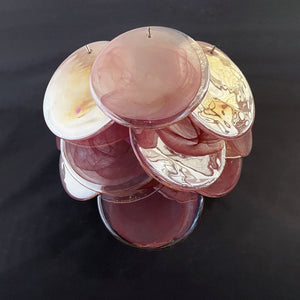 Pink Vintage Murano Glass Wall Lamp - Zonesus