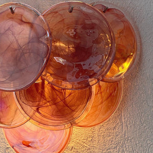 Pink Vintage Murano Glass Wall Lamp - Zonesus