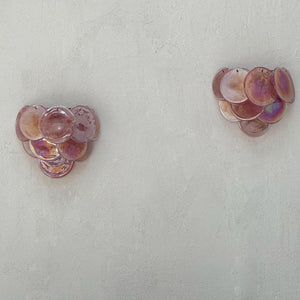 Pink Vintage Murano Glass Wall Lamp - Zonesus