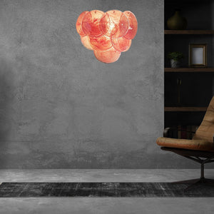 Pink Vintage Murano Glass Wall Lamp - Zonesus