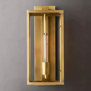 Backman Outdoor Square Lantern Bedroom Wall Sconce 18" - Zonesus