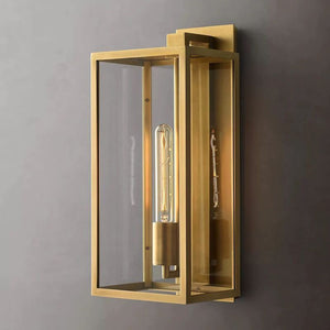 Backman Outdoor Square Lantern Bedroom Wall Sconce 18" - Zonesus