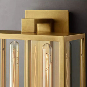 Backman Outdoor Square Lantern Bedroom Wall Sconce 21" - Zonesus