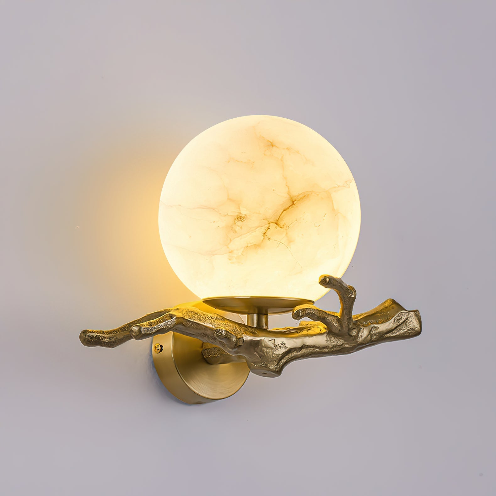 Retro Twigs Alabaster Wall Lamp - Zonesus
