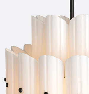 Lorna LED Double Tier Chandelier 25" 35" 46" - Zonesus