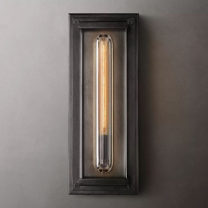 Savine Rectangle Outdoor Sconce - Zonesus