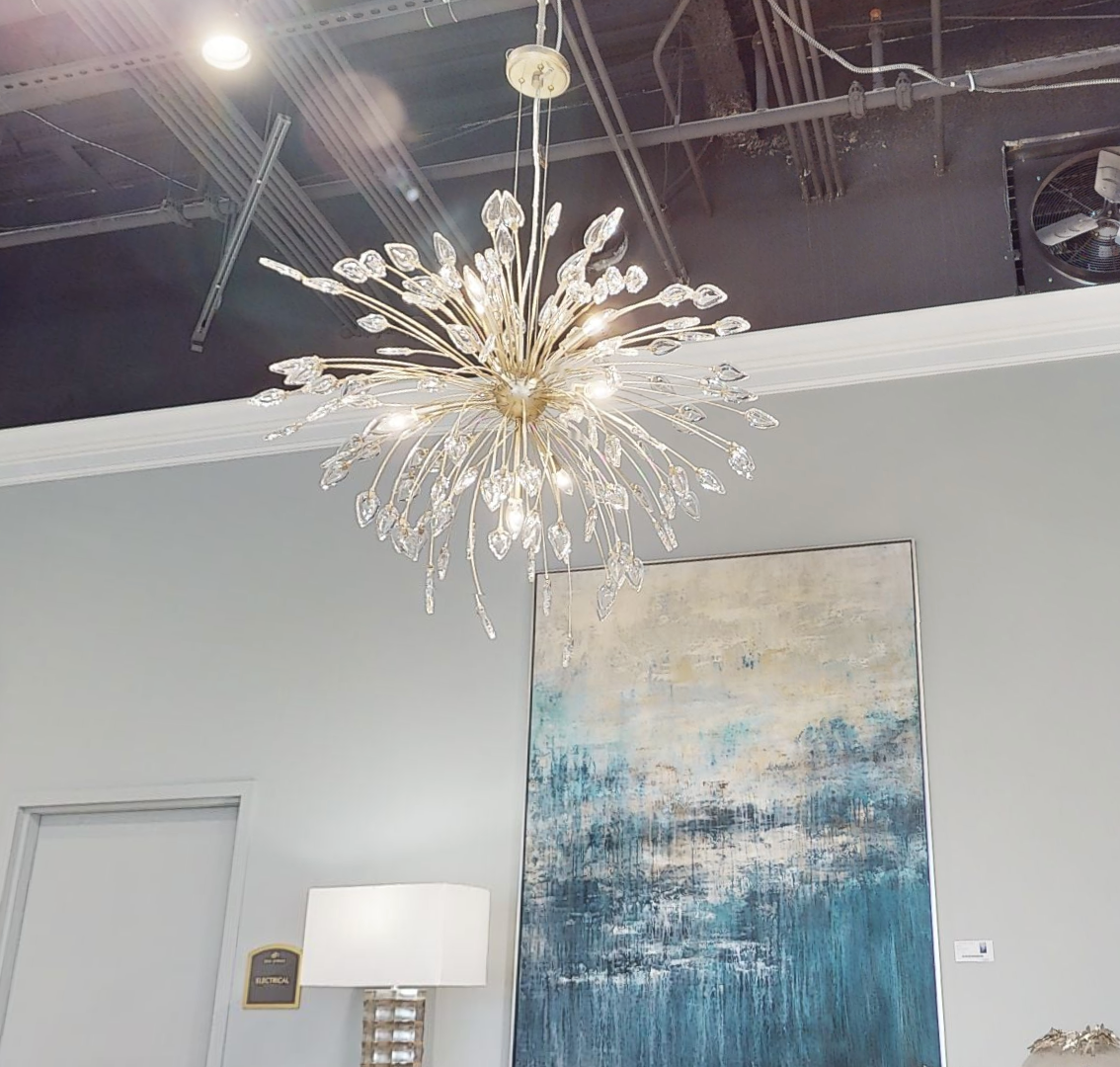 Reveille Crystal Constellation Seven-Light Pendant Chandelier - Zonesus