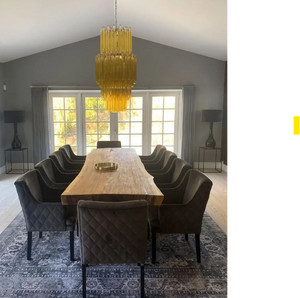 Murano Chandelier – Triedri – 242 prisms – Amber - Zonesus