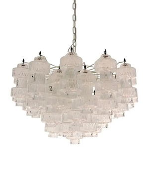 Murano Chandelier – 37 glasses- Transparent - Zonesus