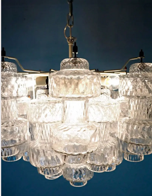 Murano Chandelier – 37 glasses- Transparent - Zonesus