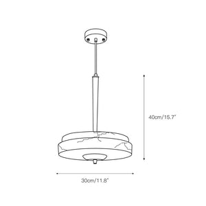 Trave Alabaster Pendant Lamp - Zonesus