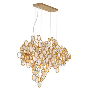 Mirella Trento Clustered Glass Linear Chandelier - Zonesus