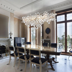 Mirella Trento Clustered Glass Linear Chandelier - Zonesus