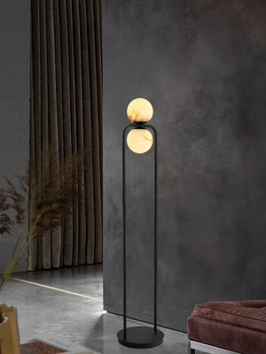 Tribeca Alabaster Floor Lamp - Zonesus