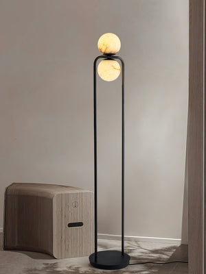 Tribeca Alabaster Floor Lamp - Zonesus