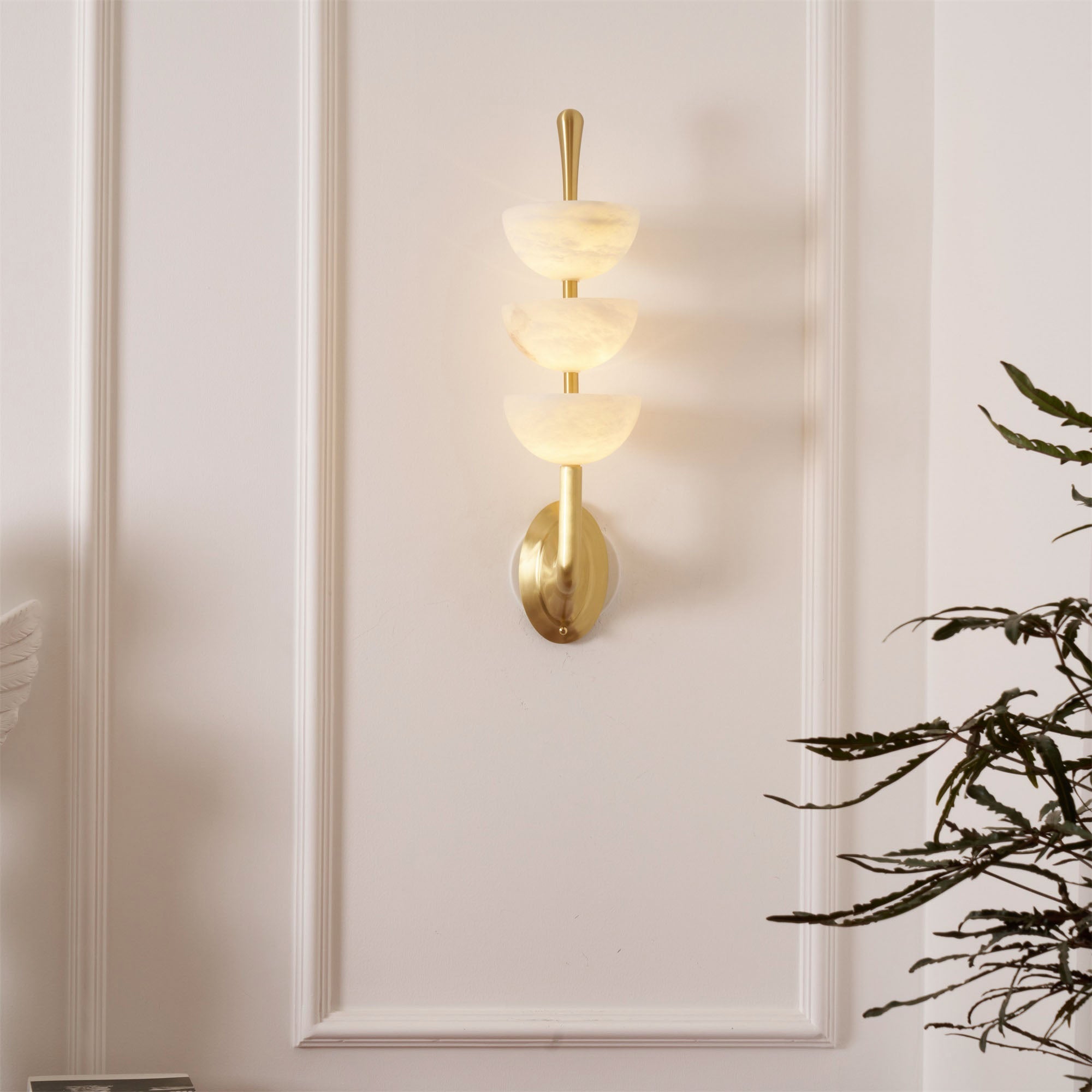 Triple Alabaster Wall Lamp - Zonesus