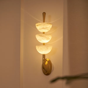 Triple Alabaster Wall Lamp - Zonesus