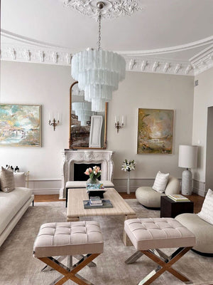 Murano Chandelier – 78 tubes – Alabaster white - Zonesus