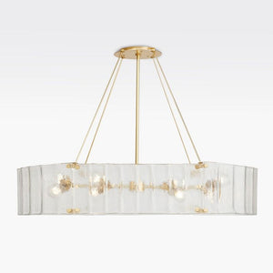 Willamette Oval Crystal Chandelier 48" - Zonesus