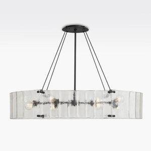 Willamette Oval Crystal Chandelier 48" - Zonesus