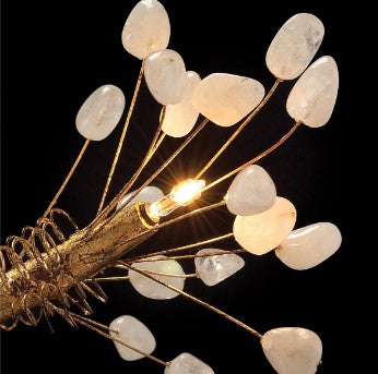 Branch Halogen Crystal Waterfalls Chandelier 50"W - Zonesus