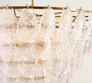 Alexandria Glass Round Chandelier (30") - Zonesus