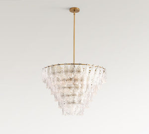 Alexandria Glass Round Chandelier (30") - Zonesus